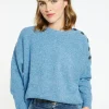 Montagut Pulls-Pull boutonné laine et cachemire - Charlie 06-Bleu moyen
