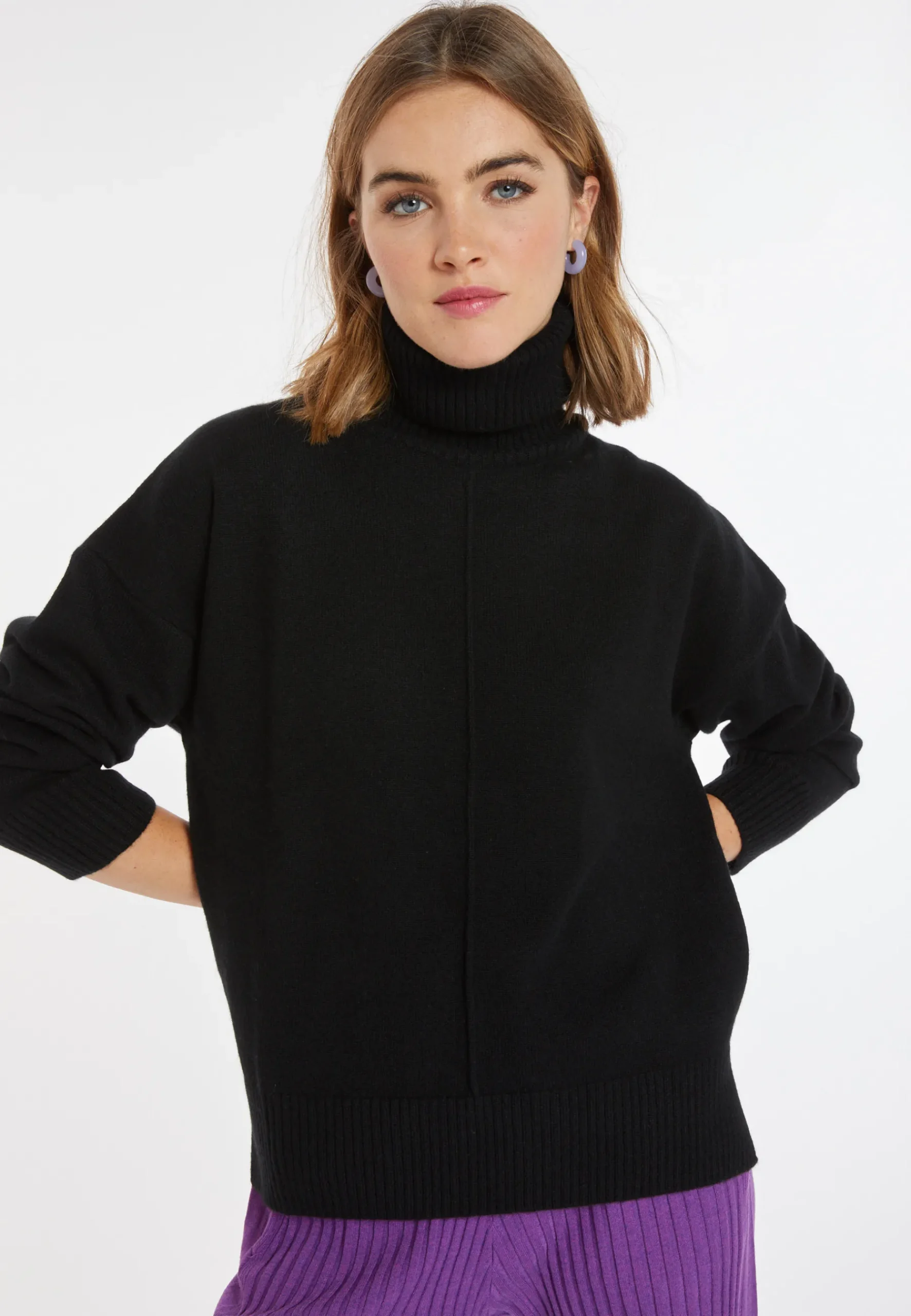 Montagut Les Incontournables-Pull cachemire 4 fils - Adena 01-Noir