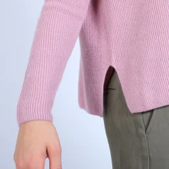 Montagut Pulls-Pull cachemire boutons dos - Becky 25-Rose moyen