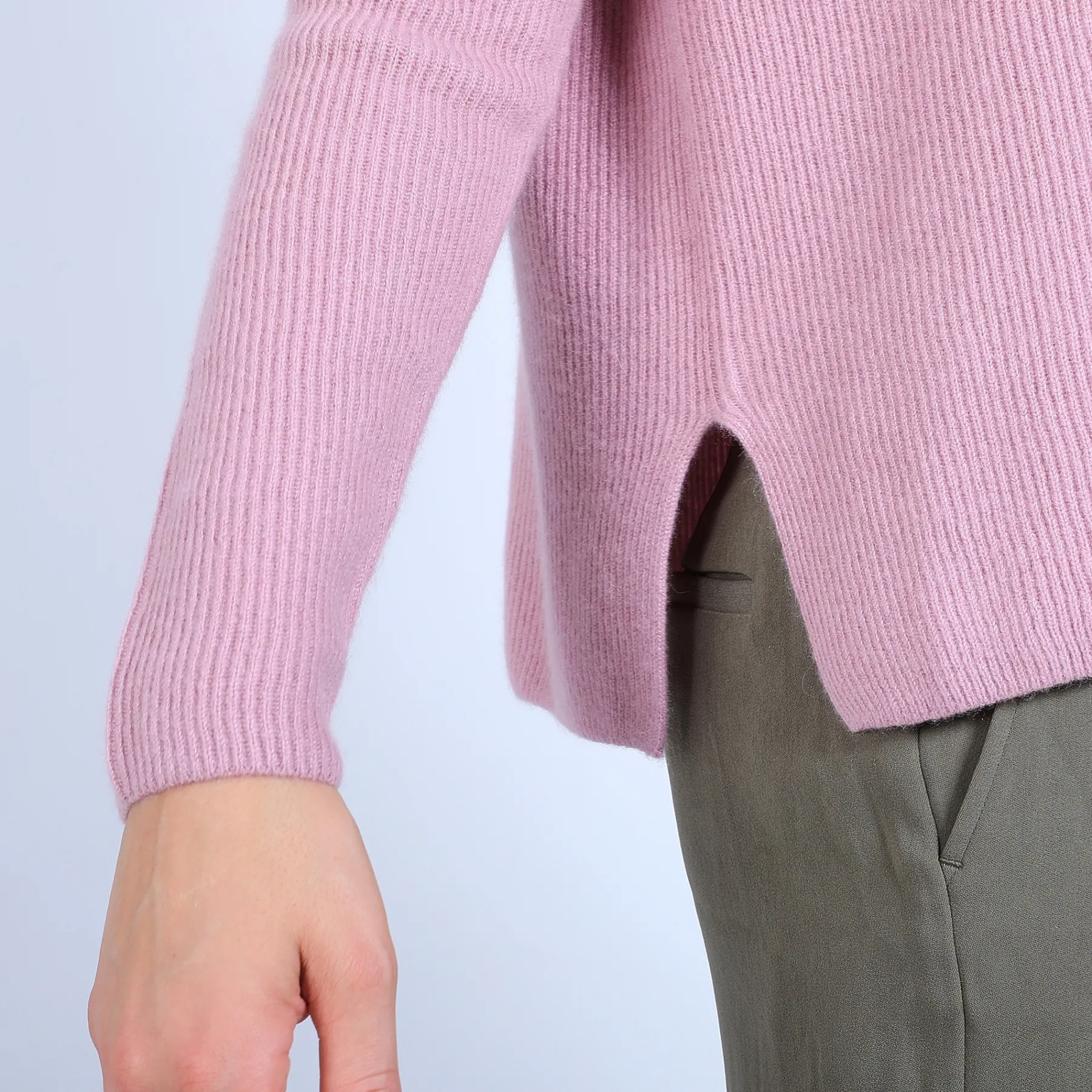 Montagut Pulls-Pull cachemire boutons dos - Becky 25-Rose moyen
