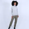 Montagut Les Incontournables-Pull cachemire chauve souris col roulé - Bob 11-Gris clair