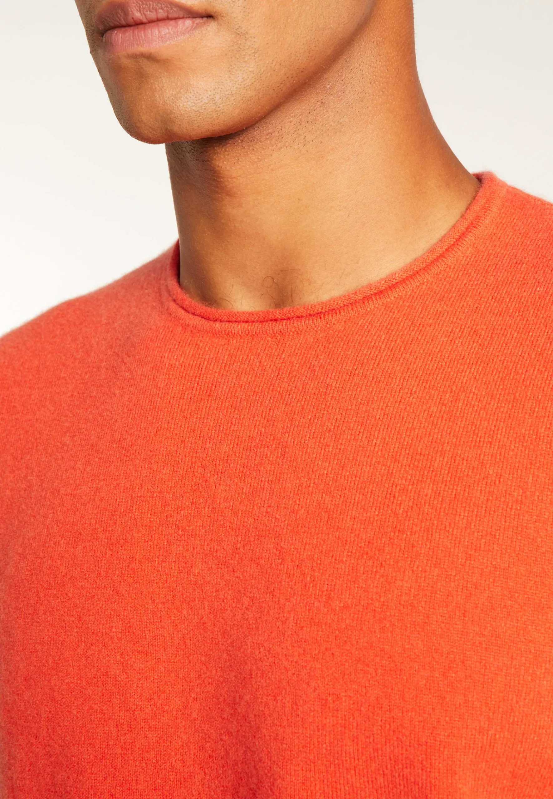 Montagut Pulls-Pull cachemire col rond - Ernesto 15-Orange