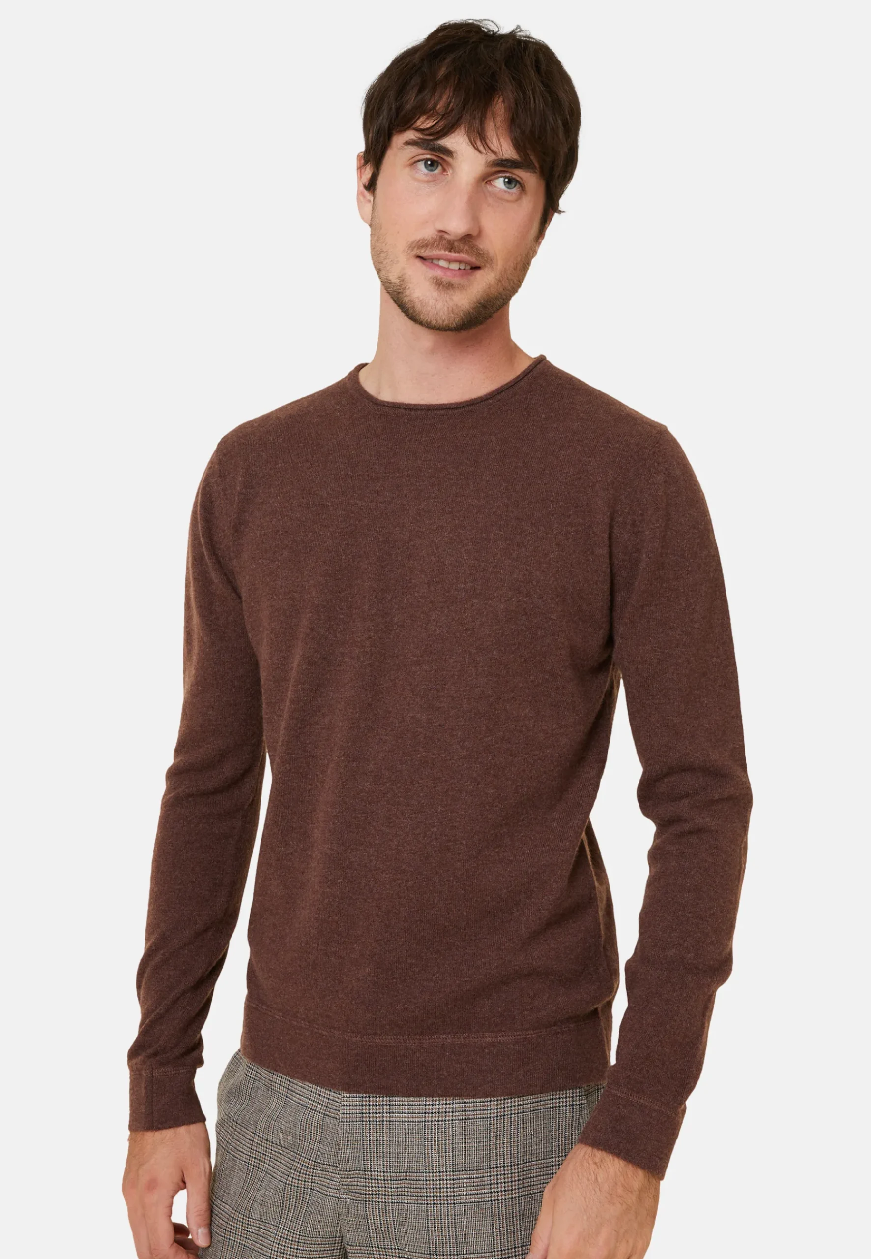 Montagut Pulls-Pull cachemire col roulotté - Ernest 47Marron foncé