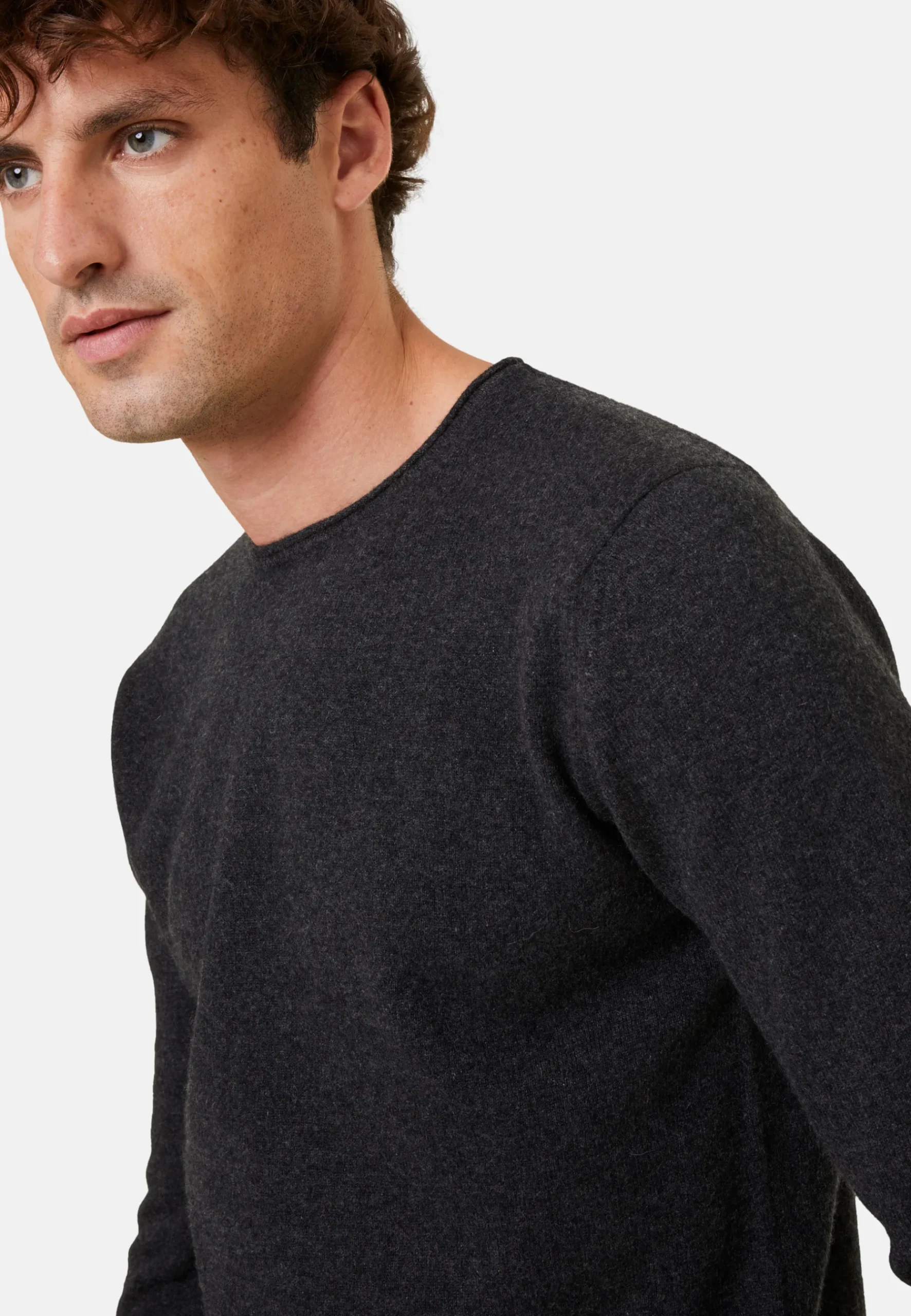 Montagut Pulls-Pull cachemire col roulotté - Ernest 10-Gris foncé