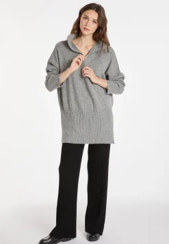 Montagut Pulls-Pull cachemire et laine - Charlotte 09-Gris moyen