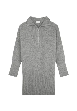Montagut Pulls-Pull cachemire et laine - Charlotte 09-Gris moyen