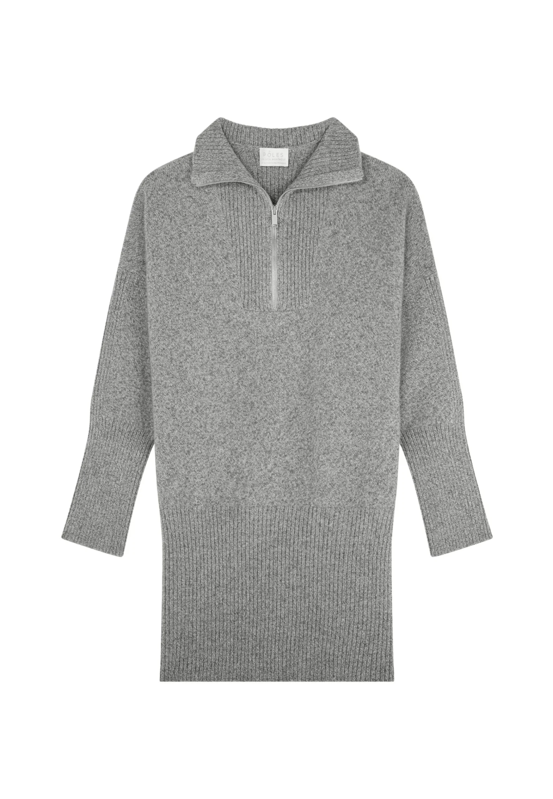 Montagut Pulls-Pull cachemire et laine - Charlotte 09-Gris moyen