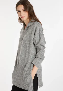 Montagut Pulls-Pull cachemire et laine - Charlotte 09-Gris moyen