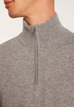 Montagut Pulls-Pull camionneur en cachemire - Emile 09-Gris moyen