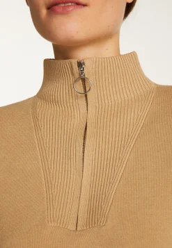 Montagut Pulls-Pull camionneur en laine melangée - Felicity 13-Beige moyen
