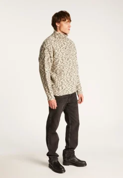 Montagut Pulls-Pull camionneur unisexe en mohair - Tenessy 82-Ecru