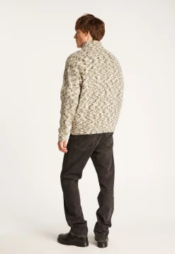 Montagut Pulls-Pull camionneur unisexe en mohair - Tenessy 82-Ecru