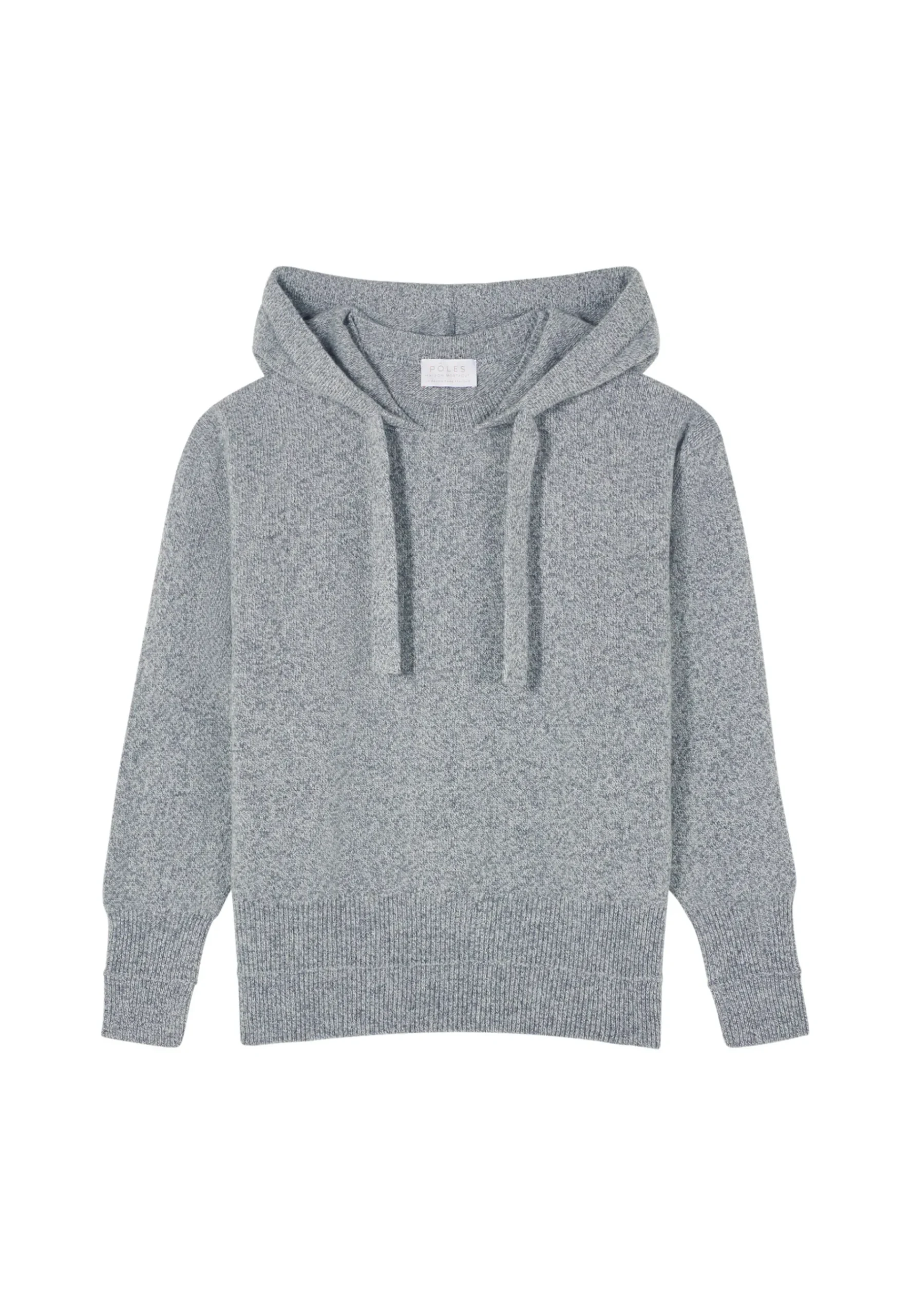 Montagut Pulls-Pull capuche laine et cachemire - Cassia 09-Gris moyen