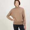 Montagut Les Incontournables-Pull col montant en cachemire - Bassa 46-Marron clair