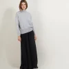 Montagut Les Incontournables-Pull col montant en cachemire - Bassa 09-Gris moyen