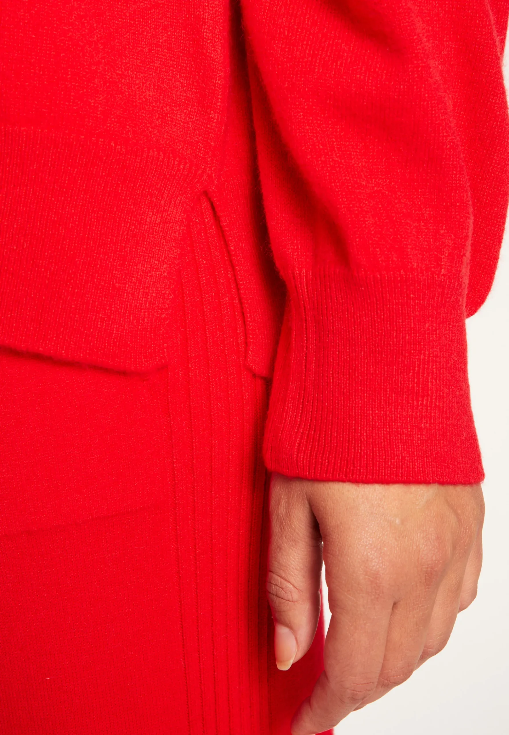 Montagut Les Incontournables-Pull col montant en cachemire - Athena 52-Rouge