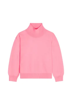 Montagut Les Incontournables-Pull col montant en cachemire - Athena 91-Fuchsia
