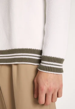 Montagut Pulls-Pull col montant zippé - Loic 02-Blanc