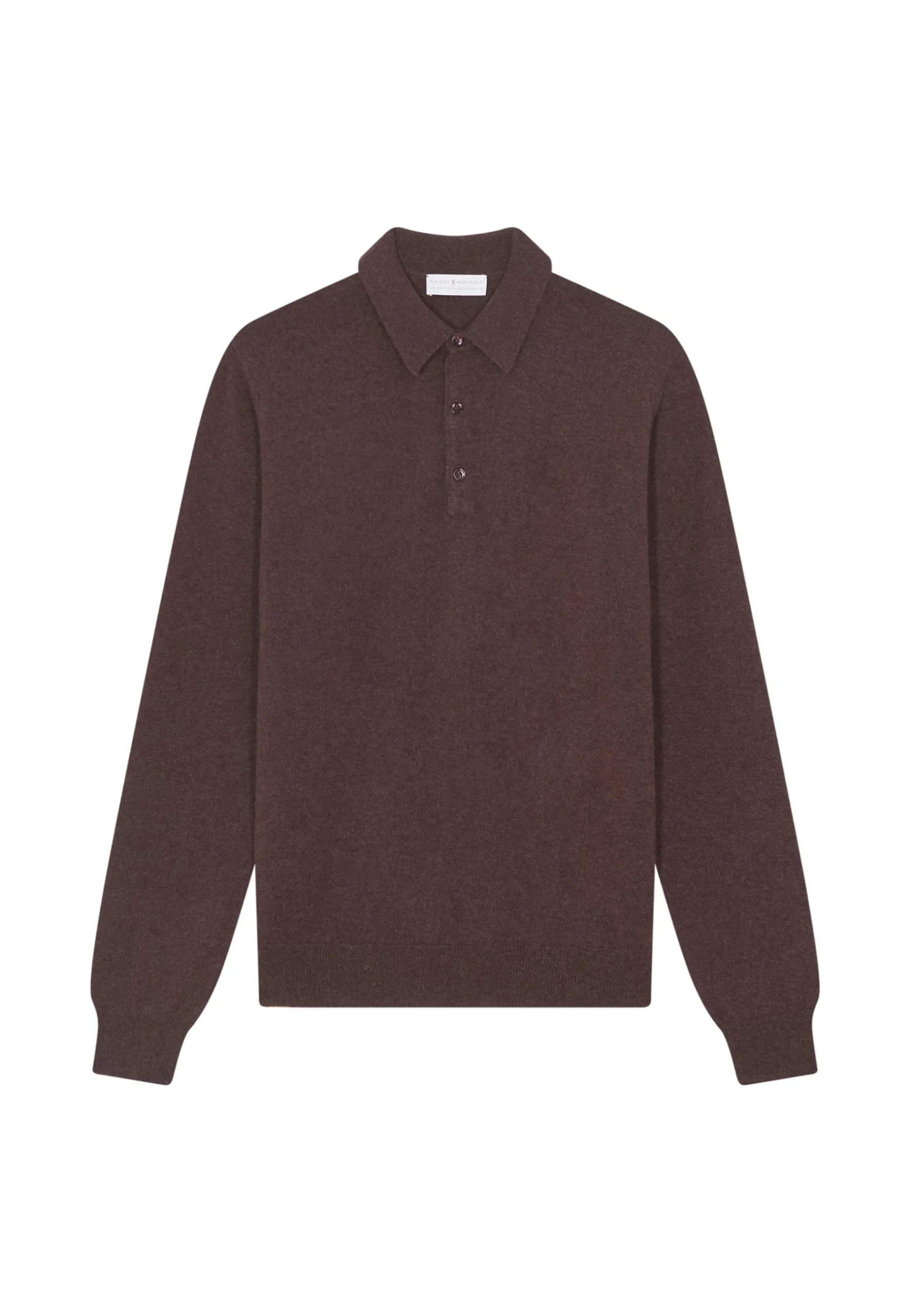 Montagut Pulls-Pull col polo en cachemire - Emerson 47Marron foncé