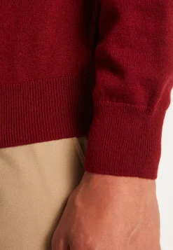 Montagut Pulls-Pull col polo en cachemire - Emerson 51-Bordeaux