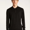 Montagut Pulls-Pull col polo en laine mérinos - Eni 01-Noir