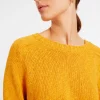 Montagut Pulls-Pull col rond coton et lin - Mick 08-Jaune