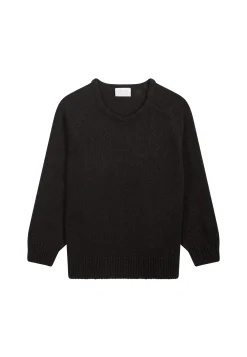Montagut Pulls-Pull col rond coton et lin - Nicky 05-Bleu marine