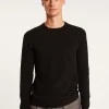 Montagut Les Incontournables-Pull col rond en cachemire - Evain 01-Noir