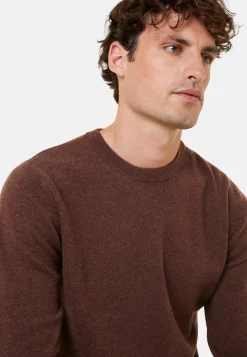Montagut Pulls | Pulls-Pull col rond en cachemire - Evain 47Marron foncé