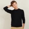 Montagut Pulls-Pull col rond en cachemire - Evain 01-Noir