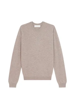 Montagut Pulls | Pulls-Pull col rond en cachemire - Evain 14-Beige foncé