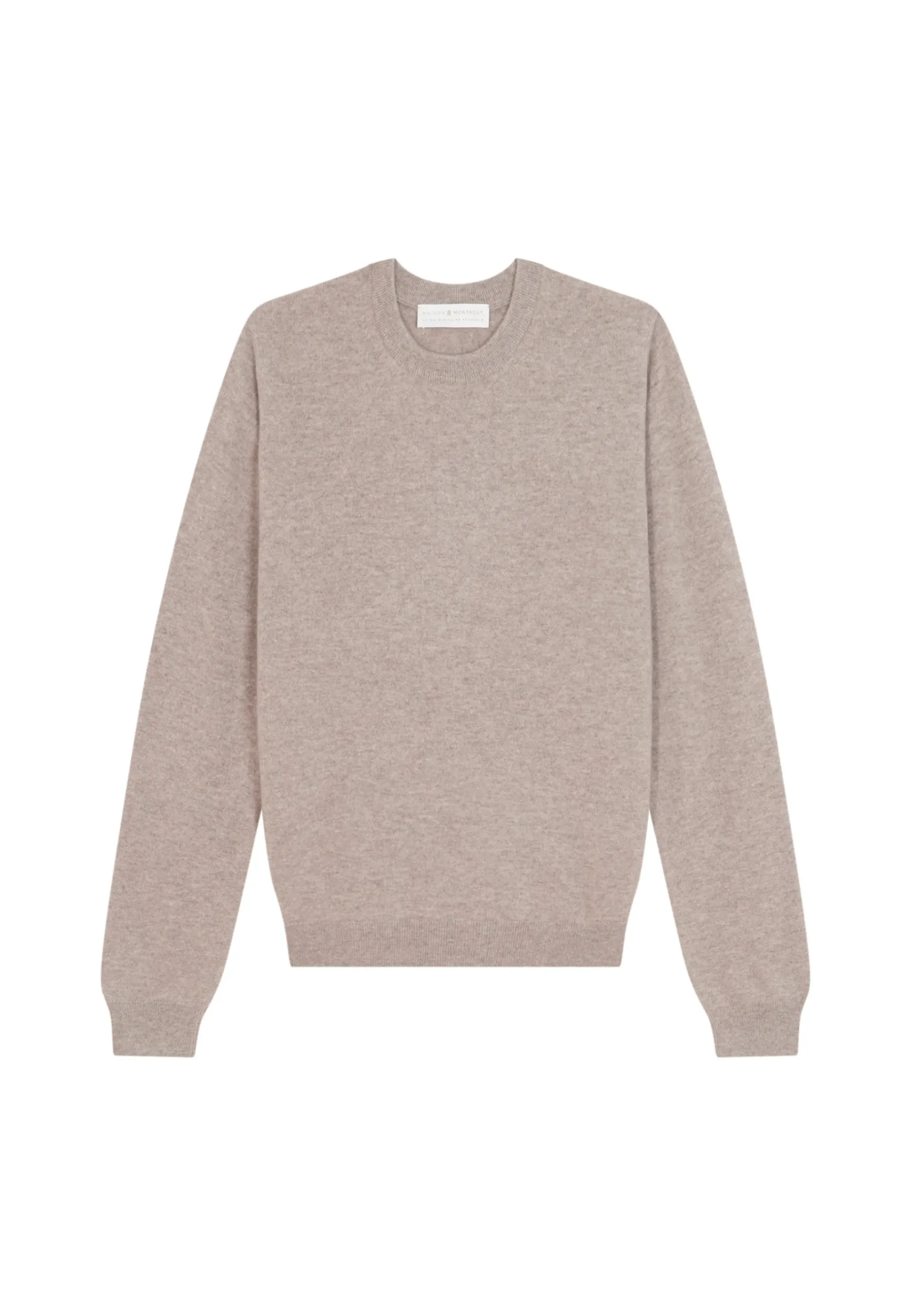 Montagut Pulls | Pulls-Pull col rond en cachemire - Evain 14-Beige foncé