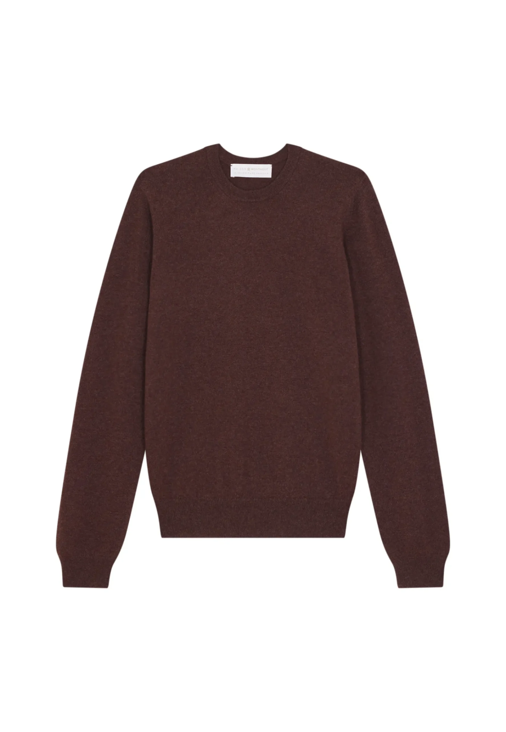 Montagut Pulls | Pulls-Pull col rond en cachemire - Evain 47Marron foncé