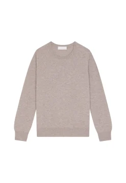 Montagut Les Incontournables-Pull col rond en cachemire - Abeline 14-Beige foncé