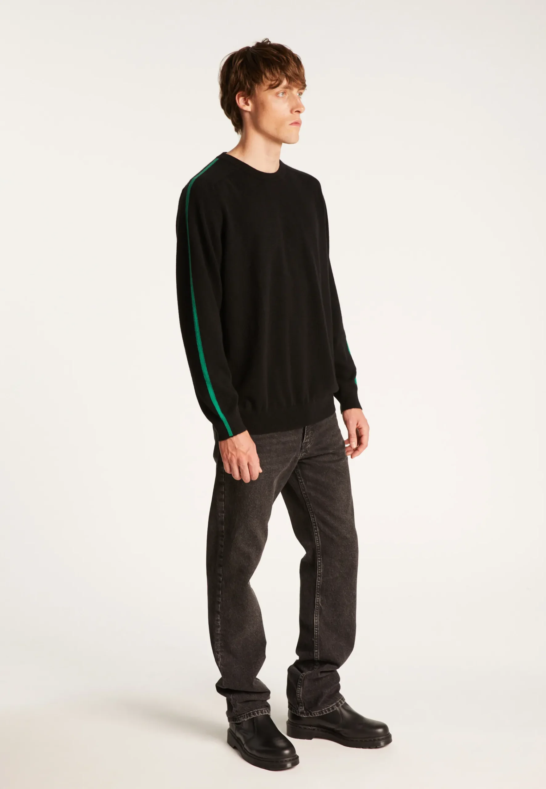 Montagut Pulls-Pull col rond en cachemire - Tauled 01-Noir