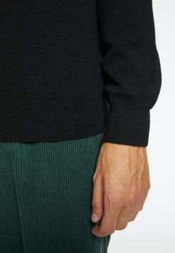 Montagut Pulls-Pull col rond en cachemire - Evain 01-Noir