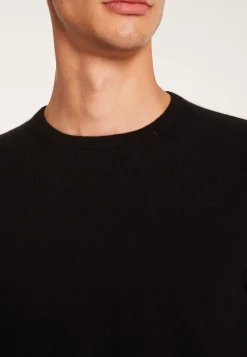 Montagut Les Incontournables-Pull col rond en cachemire - Evain 01-Noir