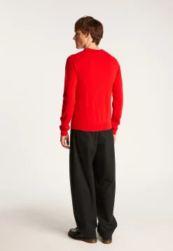 Montagut Pulls-Pull col rond en cachemire - Evain 52-Rouge