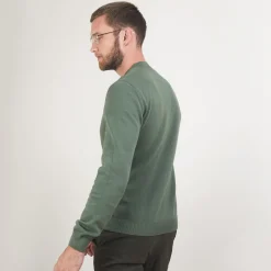 Montagut Pulls-Pull col rond en coton cachemire - Burton 83-Kaki