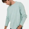 Montagut Pulls-Pull col rond en laine et cachemire - Fado 94-Vert amande