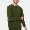 Montagut Pulls-Pull col rond en laine et cachemire - Fado 83-Kaki