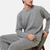 Montagut Pulls-Pull col rond en laine et cachemire - Fado 09-Gris moyen