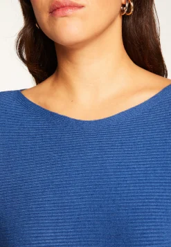 Montagut Pulls-Pull col rond en laine mélangée - Ruby 48-Bleu roi