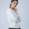 Montagut Les Incontournables-Pull col rond en laine mérinos - Berenice 02-Blanc