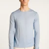 Montagut Pulls-Pull col rond en laine mérinos - Erin 77-Bleu ciel