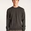 Montagut Pulls-Pull col rond en laine mérinos - Thierry 10-Gris foncé