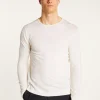 Montagut Pulls-Pull col rond en laine mérinos - Erin 82-Ecru