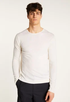 Montagut Pulls-Pull col rond en laine mérinos - Erin 82-Ecru