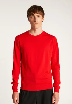 Montagut Pulls-Pull col rond en laine mérinos - Eddie 52-Rouge