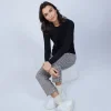 Montagut Les Incontournables-Pull col rond en laine mérinos - Berenice 01-Noir